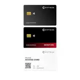 Ultra Secure Crypto Hardware Wallet – 2 Stück | Crypto Wallet Cold Storage for Bitcoin, Ethereum, Nfts & More | Biometrische Kopplung, verschlüsselte NFC Tap-To-Sign | Bonus FIDO2