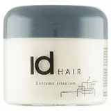 IdHAIR Extreme Titanium: Professionelles Mudwachs für stylisches Kurzhaar - Starker Halt, Glanz und Textur - Einfach auszuspülen - Parabenfrei - 100 ml