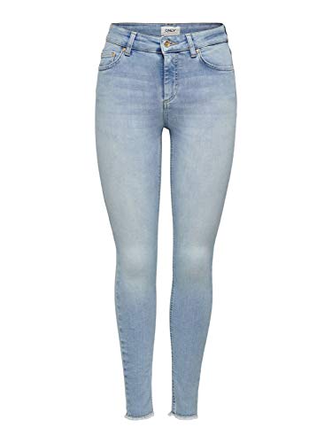 ONLY Damen Jeans 15164319 Light Blue Denim S-32