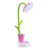 OCOOPA Schreibtischlampe für Kinder (pinke Blume)