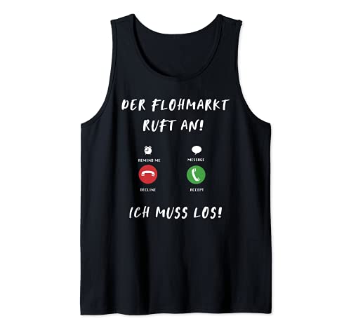 Flohmarkt Trödelmarkt Flohmarkthändler Lustig Tank Top