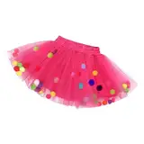 Tüllrock Mädchen Tütü Rock Ballett Tanz Skorts Tüllrock Tütü Kinder Regenbogen Ballettrock Pettiskirt Tutu Rock Karneval Tüllrock Mädchen Tüllrock Bunt Kinder