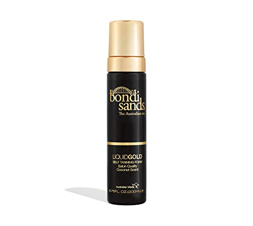 Bondi Sands – Selbstbräuner - Self Tanning Foam Liquid Gold – Selbstbräunungsschaum für die schnelle und natürliche Bräune ohne Sonne, 200 ml