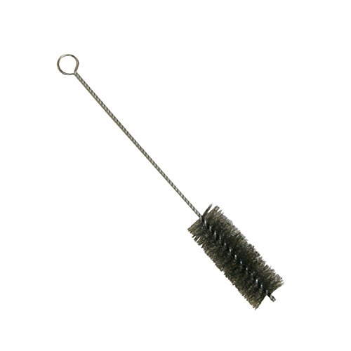 Kamino Flam 333284 Ofenrohrbürste aus Stahldraht, zylindrisch, Rohrbürste für Rechtslauf gedreht, Kaminrohrbürste zur Reinigung der Ofenrohre, durchmesser circa 4 cm, Metallisch