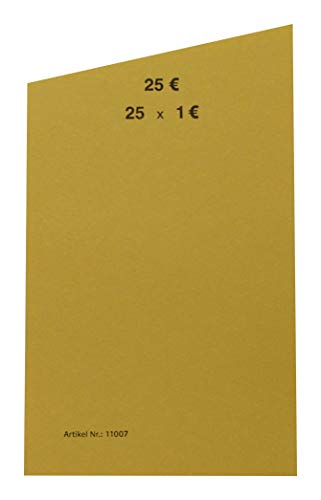 EURO Münzen Handrollpapier 1 Euro Gelb EUR Münzrollpapier Kleingeldrolle 10-50 - 100 Stück (100)