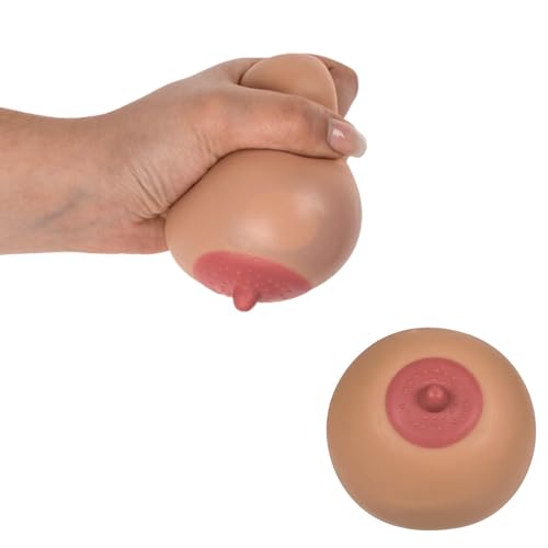 Bada Bing 2er Set Quetschball Brust Antistress-Ball Knetbrust Squeeze Busen lustiges Geschenk für Single Männer Knetball Scherzartikel 53