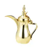 LOVIVER Arabische Kaffeekanne Teekanne Edelstahl Wasserkrug Heiß-Kaltwasser-Flasche Haushalts-Kaffeewärmer Kaffeekaraffe für den Urlaub, 350 ml