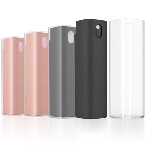 Nefuo Bildschirmreiniger 4 Stück, 3-in-1 Screen Cleaner Spray und Mikrofasertuch, Display Reiniger für alle Telefone, Laptop- und Tablet-Bildschirme, Fernsehmonitore, Autobildschirme
