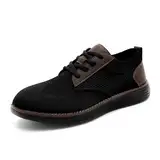 Oltyutc Schuhe Herren Freizeitschuhe Slip On Mokassins Anzugschuhe Sportschuhe Turnschuhe Laufschuhe Sommerschuhe Oxfords Hochzeit Formale Moderne Klassische Freizeit Schuhe Schwarz Größe EU 44