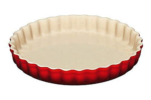 Le Creuset Tarte-Form, Ø 28 cm, Steinzeug, Kirschrot