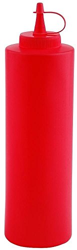 APS 93156 Spritzflasche mit Tasse, Ø 6, 5 x 25 cm, 0, 65 Liter, Rot