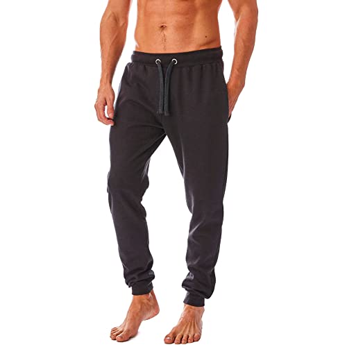 Iron Mountain IMPNT206 Herren Recycelte Garn Öko-freundliche Jogginghose Jogginghose mit Bündchen Holzkohle Mergel, XL