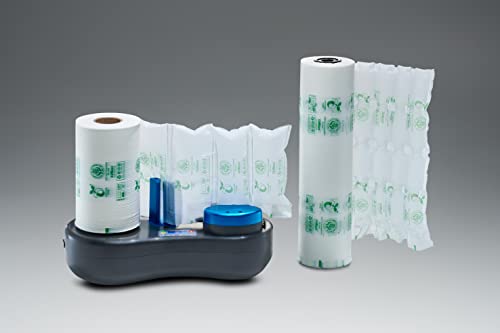 Luftpolstermaschine AirBoy nano4 - Set mit 2 Rollen Luftpolsterfolie (AirWave BIO home-kompostierbar)
