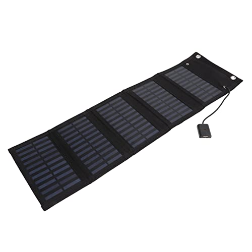 25 W Faltbares Tragbares Solarpanel-Ladegerät mit LED-Anzeige, Monokristallines Silizium, wasserdichte Solarpanel-Tasche für Laptops, IP65, 5,5 V, 20 Prozent Umwandlungsrate