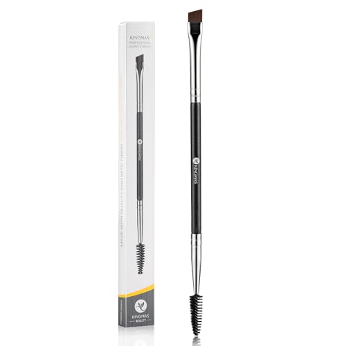KINGMAS Augenbrauen Pinsel, Multifunktion Make-up Tools, Doppel-Bürste Wimperntusche Bürste und Augenbrauen Kamm