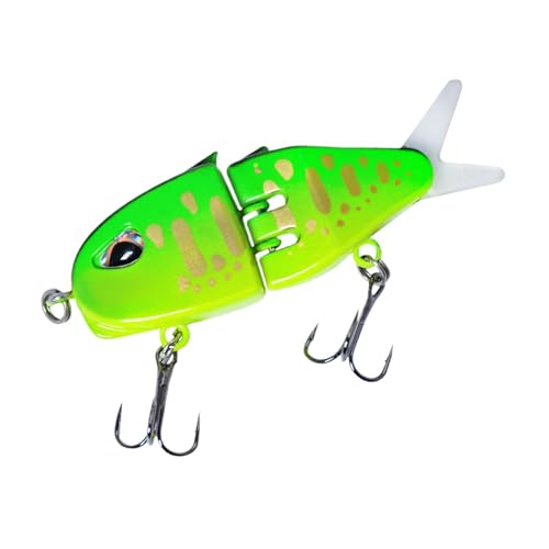 Angelköder, Fisch Köder für Zander Barsch Forellen Wobbler Swimbait, Tragbare Angelausrüstung, Köder Set Gummifische mit Jigkopf Weicher Fischköder, Süßwasser Salzwasser Angelzubehör