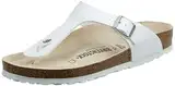 Birkenstock Damen Gizeh Birko-Flor Zehentrenner, Weiß (Blanc Blanc), 41 EU