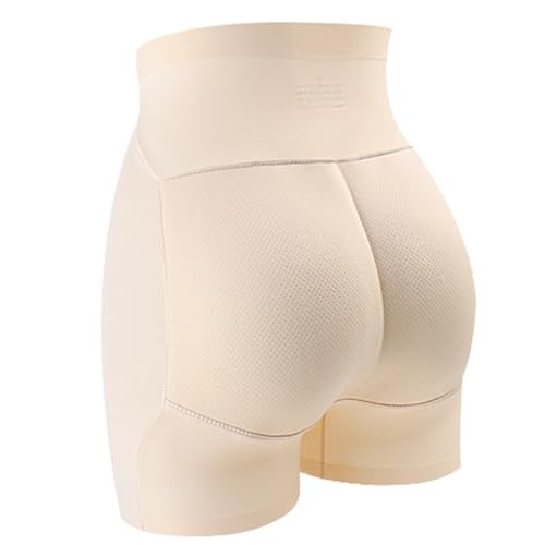 Po Push Up Hose Damen Hohe Taille Mesh Atmungsaktiv Shapewear Unterhose für Hüftverstärker Bauchkontrolle (DE/NL/SE/PL, Alphanumerisch, M, Regular, Regular, Nackte)