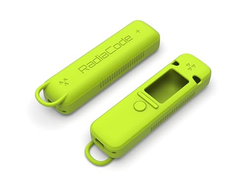 Protective Silicone Case Shockproof Soft Skin Cover for Radiacode 102, 103 Radiation Detector with Carabiner (Green)