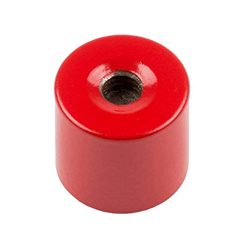 Alnico Deep Pot Magnet Für Hochtemperatur -, Technik - und Fertigungsanwendungen - 17mm Durchmesser x 16mm Dickes C/W M6 Gewindeloch - 2,5kg Zug