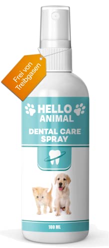 NEU: HelloAnimal® DENTAL Spray für Hunde und Katzen – Zahnsteinentferner auch für Zwischenräume - Zahnreinigung und Zahnpflege – Dentalspray für Mundgeruch