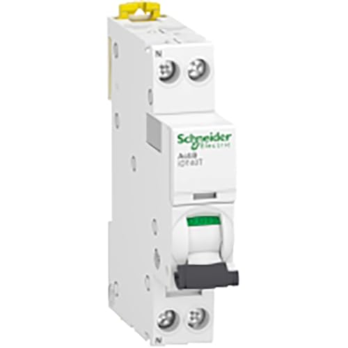 Schneider Electric - Acti9 iDT40T – modularer Leitungsschutzschalter – 1P+N – 6A – Kurve C – 4500A/6kA – A9P22606