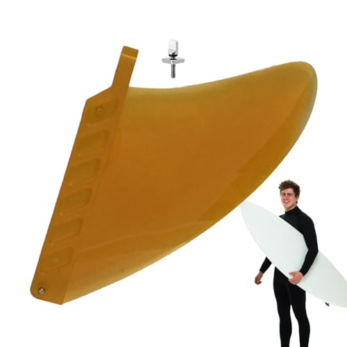 Generisch Paddle Board Fin,Longboard Center Fin - Flexibles Paddle-Board-Zubehör Paddleboard-Surfflossen | Praktisches Surfzubehör Longboard Fin Stand Up Paddle Board Fin mit Schrauben