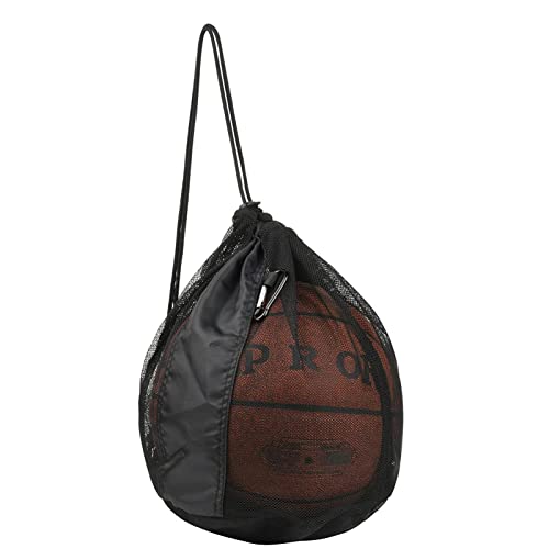 Bolsa De Equipo De Malla Para Pelotas | Bolsillos Para Canastos De Baloncesto Con Correa Ajustable Para El Hombro | Bolsa De Almacenamiento Al Aire Libre Para Baloncesto, Voleibol, Rugby