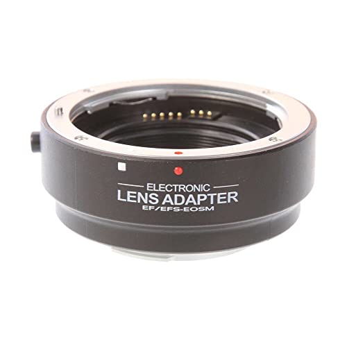 Hersmay EF-EOS M Autofokus Elektronischer automatischer Objektivadapter für Canon EF EF-S Objektiv auf EOS M EF-M Mount spiegelloses Kameragehäuse M1 M2 M3 M5 M6 M10 M50 M100 M200, M50 II, M6 II