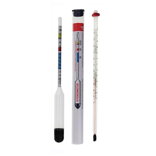 Homebrew Hydrometer und Thermometer, für die Herstellung von Wein und Bier, Heimbrauen-Zubehör