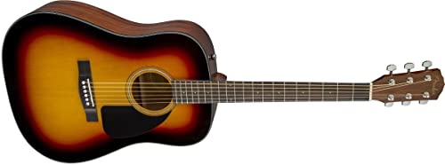 Fender CD-60 Dreadnought V3 DS Akustikgitarre, Walnussgriffbrett, 3-Tone Sunburst