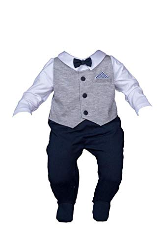 Six4kids Baby Taufstrampler Taufanzug Strampler Overall (74)