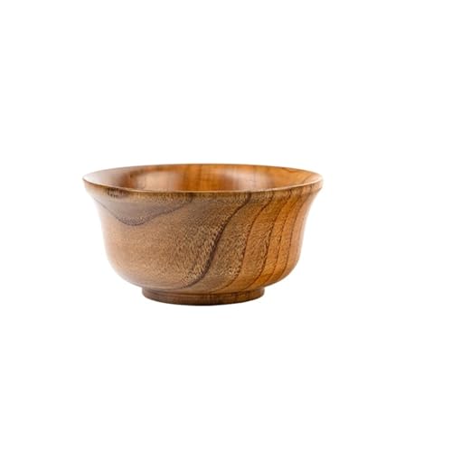 Holzschüssel-Set, 5 Größen, Holz-Reis-Suppenschüsseln, Lebensmittelbehälter for Obst, Salat, Nudeln, for Küchensalate, Desserts, Snacks (13 cm)(13cm)