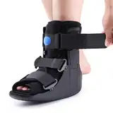 Medizinischer Aufblasbarer Wanderschuh, orthopädischer Fuß, Dunkel Frakturschuh Schuh für verstauchte Knöchel, Fußschmerzen Erholung, Stress Fraktur, gebrochenen Fuß, Achillessehnenentz (L)