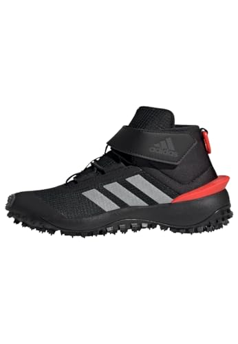 adidas Fortatrail Shoes Kids Schuhe-Hoch, core Black/Silver met./Bright red, 38 EU