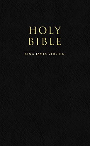 HOLY BIBLE: King James Version (KJV) Popular Gift & Award Black Leatherette Edition