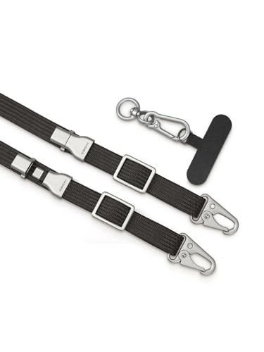 Hagibis Phone Lanyard mit 60W Schnellladekabel USB C Kabel Phone Strap für iPhone 16 Pro Max SLR Kamera (schwarz)