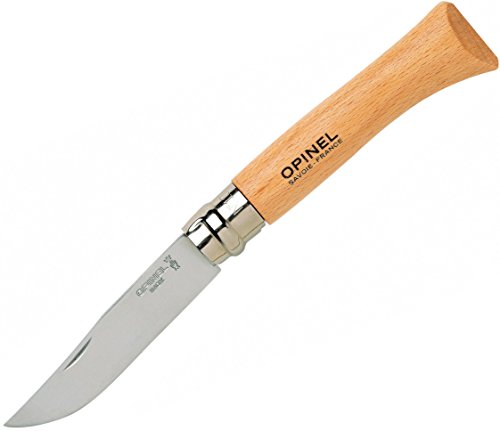 Opinel Inox Messer Erwachsene Blister 2540909 N° 10, Natur