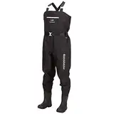 Bassdash 3D Anglerhose Wathose Wader Ultra High Strength Schwarz kariert Nylon PVC Angeln Jagd Wathosen für Männer