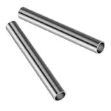 KWOKWEI Rundrohr Edelstahl Ø19mm(3/4") 2 Stück Konstruktionsrohr, Geschliffen Edelstahl Rundrohr V2A Länge 300mm, Rostfrei Edelstahl Geländer Rohr Rundrohr für Industrie Maschinenpark