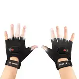 WELKIN LED Handschuhe mit Licht, wiederaufladbare Fingerlichter, Geschenke für Männer, Hands-Free Lichter für Angeln, Lange Standby-Zeit