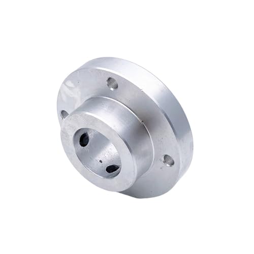 Achse Fest 1 Stück Flanschkupplung aus Aluminiumlegierung, 5 mm, 6 mm, 6,35 mm, 7 mm, 8 mm, 9 mm, 10 mm, 22 mm, Loch, 50 mm Durchmesser, starre Getriebewellenverbindung Lager Adapter(19mm)