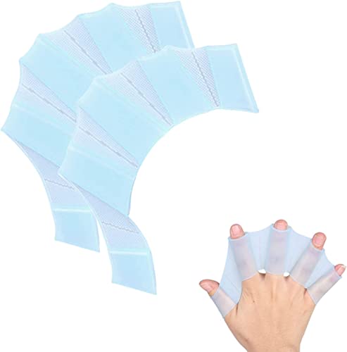 Lohill Schwimmflossen,Hand Schwimmflossen, Weiches Silikonhandflossen,Schwimmhandschuhe Mit Palmfinger-