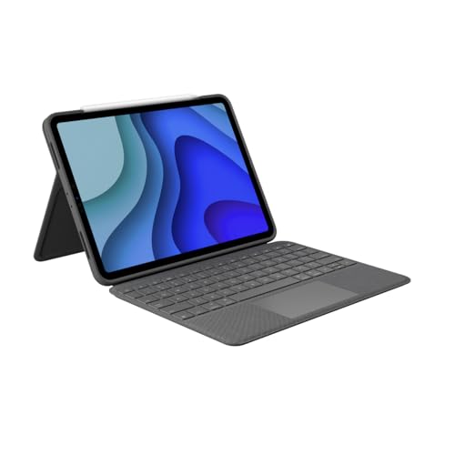 Logitech Folio Touch iPad Hülle Tastatur, Trackpad und Smart Connector für 11 Zoll iPad Pro (Modell: A1980, A2013, A1934, A1979, A2228, A2068, A2230, A2231) Skandinavisches QWERTY-Layout Grafit