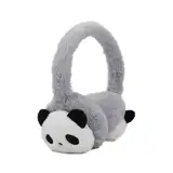 SJTJSPX Ohrenschützer Kinder Ohrenwärmer Winter Warm Earmuffs Cartoon Panda Ohrwärmer Verstellbare Verdickt Ohrenschutz Mädchen Junge Earbands Outdoor Winterzubehör für Ski Radfahren Laufen Wandern