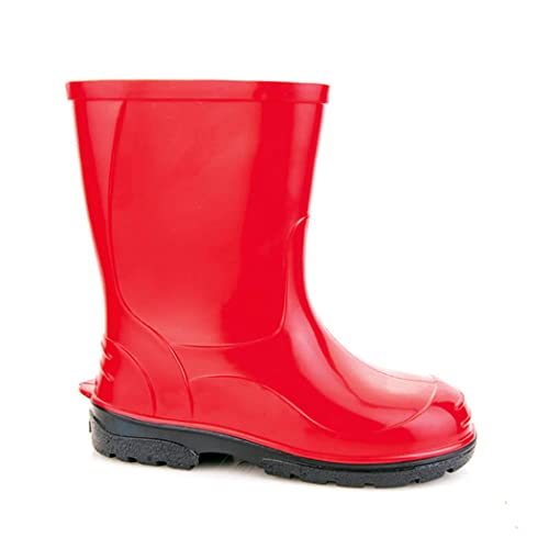 LEMIGO Kinder Gummistiefel Regenstiefel Oli (32, rot)