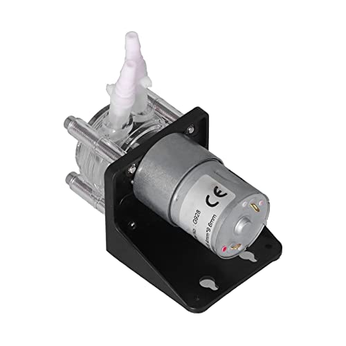 Peristaltikpumpe DC-Dosierpumpe, Selbstansaugende Rollen-Peristaltikpumpe mit Silikonschlauch, 500 Ml Min, Industrielle Peristaltische Dosierpumpen für Aquarienlabor (12V)