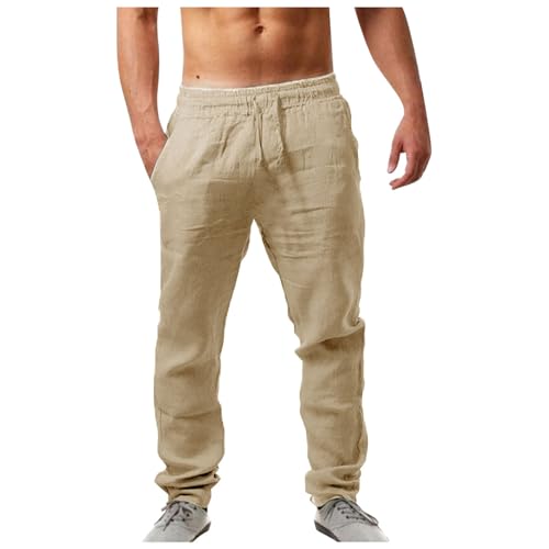 WKAYsIV 6 Taschen Hose Herren Schwarze Armee Hose Schnittfeste Kleidung Schneeschuh Hose Herren Cargohose Eng Herren Reell Hose Herren Cargo Cargohose(Khaki,S)