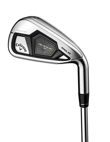 Callaway Golf Rogue ST MAX OS Einzeleisen (rechte Hand, Graphitschaft, Light Flex, 5 Eisen)