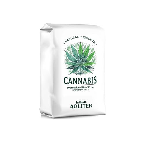 Premium Hanf Anzuchterde GrowMixx TYP 2 120 (3 x 40 Liter) Liter Hanferde Kultursubstrat für den Grasanbau zur Kultivierung von Cannabis Sativa pH-Wert 6, Erde für Starkes Wachstum & Blüten Ertrag